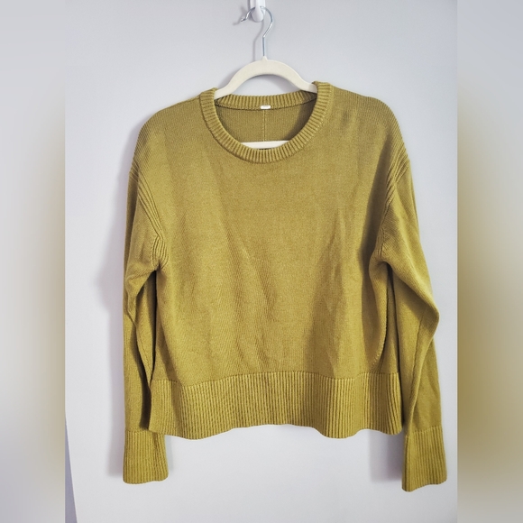 Lululemon 🍋 Cashlu Boxy Crewneck Sweater Auric Gold Size Medium (8) - Picture 15 of 16